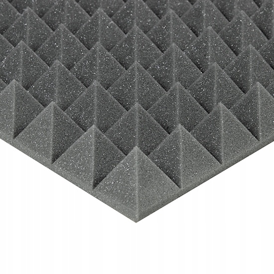 spumă acustică fonoizolantă PYRAMIDĂ 50mm 200x100cm fără adeziv ignifugă