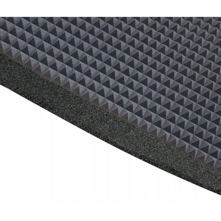schiuma acustica fonoassorbente PIRAMIDE 60mm 200x100cm senza colla ignifuga