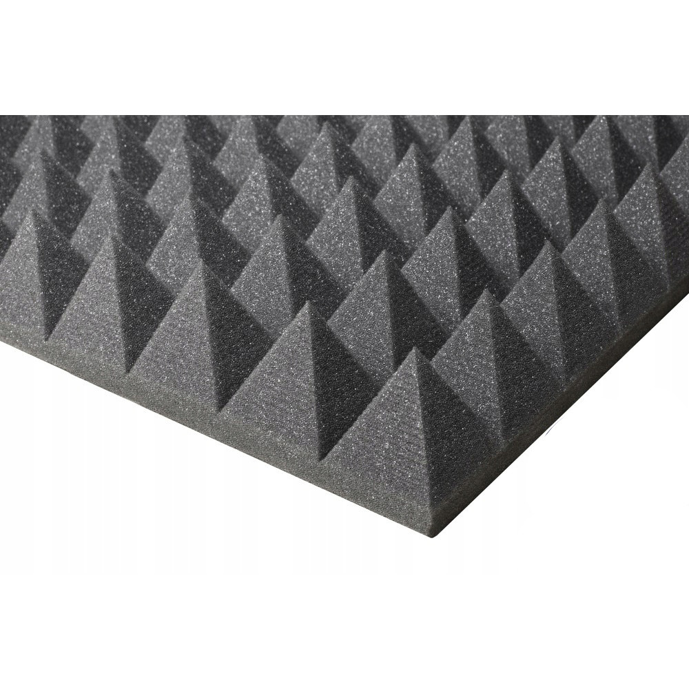 schiuma acustica fonoassorbente PIRAMIDE 60mm 200x100cm senza colla ignifuga