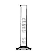 Odmerný valec sklenený 1000 ml, trieda A, hnedá stupnica