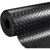 Gumová podlahová podložka s protišmykovým povrchom, kladivkový/diamantový vzor, hrúbka 3 mm, šírka 1200 mm - 0,6 m²