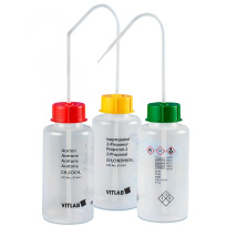Tryska s potiskem Isopropanol, 500 ml, široký hrdlo GL45 – PE-LD
