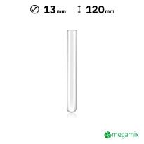 Sklenená skúmavka 120mm priemer 13mm 1ks