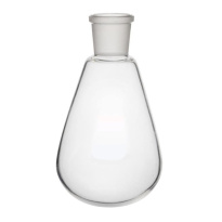 Hruškovitá banka 100 ml, brúsená zátka 24/29, borosilikátové sklo BORO 3.3