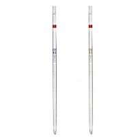 Vícedimenzionální pipeta, 25 ml (0,10 ml), třída A, modrá stupnice, s certifikátem, DIN ISO 648