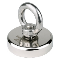 Neodymový magnet s úchytom 110 kg, N52, priemer 50 mm
