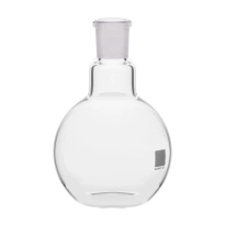 Banka plochodenná 250 ml, zábrus 19/26, borosilikátové sklo BORO 3.3 - Glassco