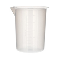 Laboratórna kadička plastová PP 5000 ml s vytlačenou stupnicou