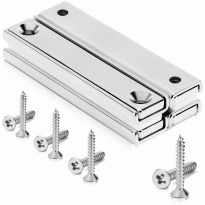 Neodýmový platňový magnet s otvormi na skrutky 60×13,5×5 mm – 4 ks