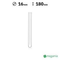 Sklenená skúmavka 180mm priemer 16mm 1ks