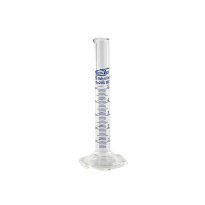 Odmerný valec sklenený 5 ml, modrá stupnica, trieda B