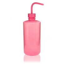 Tryska z PE-LD, 500 ml, růžová – úzký otvor, GL28