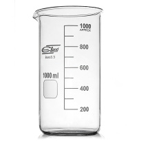 Vysoká kadička s výlevkou, 600 ml, borosilikátové sklo (BORO 3.3), ISO 3819, DIN 12331