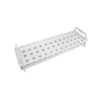 Stojan na zkumavky z PC, 48 míst (12×4), 1,5/2,0 ml, bílý – laboratorní