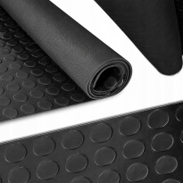 Gumová podlahová podložka protišmyková 3 mm, šírka 100 cm - silná guma na mieru