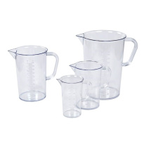 Kadička plastová SAN 3000 ml s uchom, tlačená stupnica