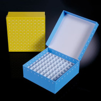 Kartónová krabička na skúmavky 81 miest 133x133x53 mm ID-Color biela