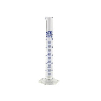 Odmerný valec sklenený 10 ml, modrá stupnica, trieda B