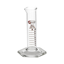 Odmerný valec sklenený 10 ml, nízky, trieda B - GLASSCO