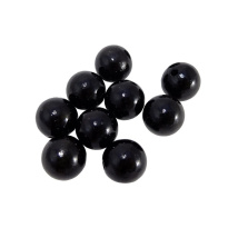 Dřevěné korálky 10ks 20mm černé lakované