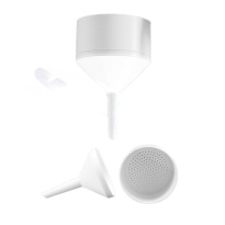 Büchnerův trychtýř z PP, průměr 80 mm – objem 165 ml, laboratorní, k filtraci