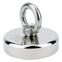 Neodymový magnet s úchytom 250 kg - trieda N52, závit M10, fi 75 mm