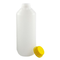 Fľaša LDPE 1000 ml s bezpečnostným uzáverom a žltou plombou