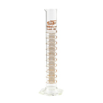 Odmerný valec sklenený 100 ml, hnedá stupnica, trieda B