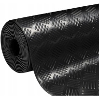 Gumová protišmyková rohož SBR s checker vzorom, hrúbka 3 mm, 1200x500 mm (0,6 m²)