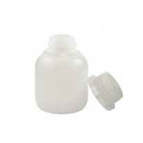 Plastová láhev HDPE 100 ml s uzávěrem s plombou průhledná