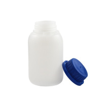Bottiglia HDPE 250 ml con tappo di sicurezza blu