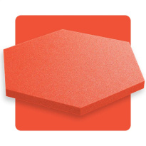 Pannello acustico esagonale anguria 50x50 cm spessore 3 cm esagono