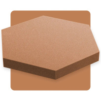 Pannello acustico esagonale marrone 50x50 cm spessore 5 cm esagono