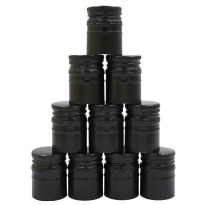 Bouchon à vis en aluminium 28/40 mm noir 50 pcs long