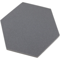 Akusztikus panel hatszög szürke 50x50 cm vastagság 3 cm hexagon