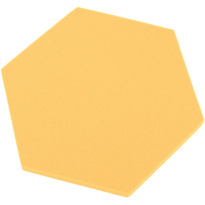 Akusztikus panel hatszög banánsárga 50x50 cm vastagság 3 cm hexagon
