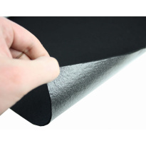 Čern&aacute; měkk&aacute; filcov&aacute; netkan&aacute; textilie s lepidlem 3mm 50x150cm 400g/m&sup2;