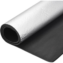 Schiuma isolante impermeabile, gomma con alluminio 9mm 25x100cm ISOLMAT M09BH