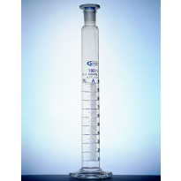 Fiole graduée en verre avec bouchon 1000 ml, classe A, connecteur 29/32