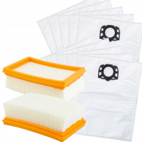 Kärcher filterzakken voor stofzuiger WD6, WD4, WD5, MV4 10 stuks + 1 filter