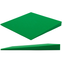 Pannello acustico verde scuro KLIN inclinato 50x50 cm spessore 5 cm
