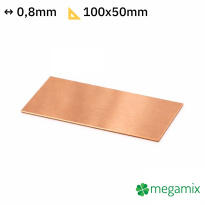 Foi de cupru 100x50x0,8 mm