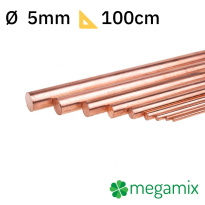 Bară de cupru 1m Φ5mm tijă metalică
