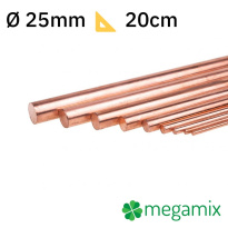 Barra di rame Φ25mm 20cm