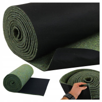Feltro fonoisolante per auto 15 mm, 50 × 100 cm – con velluto nero