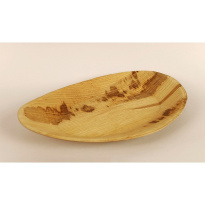 Schale aus gepressten Palmblättern 17x26x2cm organisch