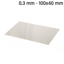 Plech alpaka (nové stříbro) 100x40x0,3mm