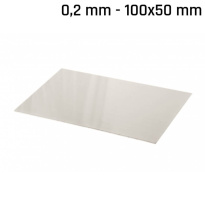 Plech alpaka (nové stříbro) 100x50x0,2mm