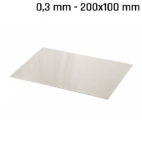 Lastra di alpacca (nuovo argento) 200x100x0,3mm