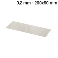 Plech alpaka (nové stříbro) 200x50x0,2mm